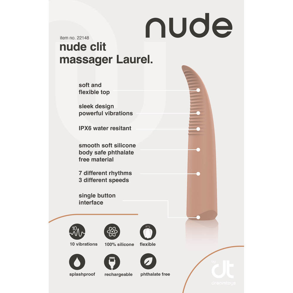 Nude Laurel Mini Travel Massager